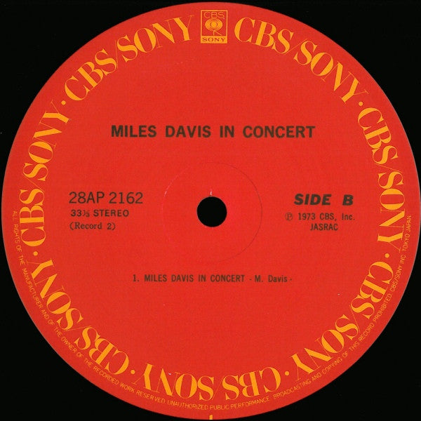 Miles Davis - In Concert (Vinyl, LP, Album, Reissue)