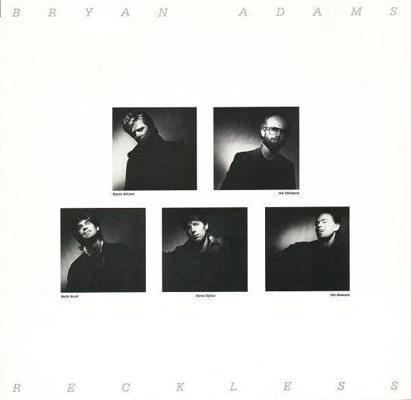 Bryan Adams - Reckless (Vinyl, LP, Album) Very Good (VG) / Good (G)
