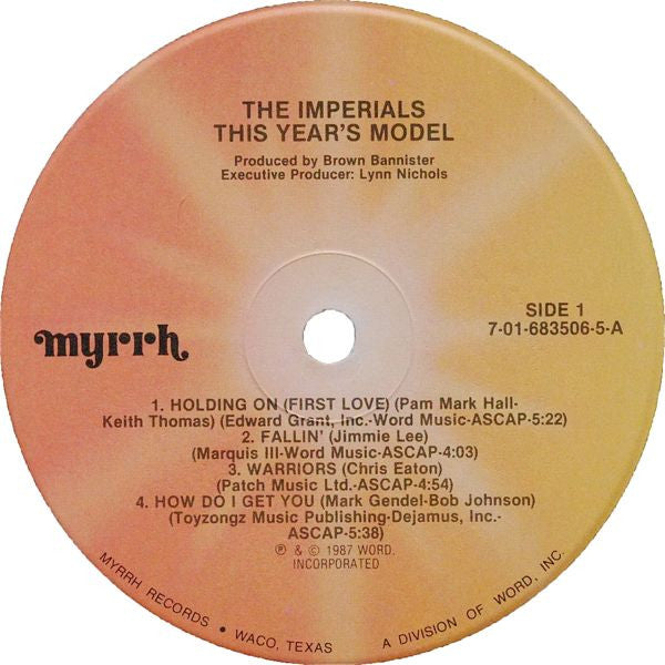 Imperials - ...This Year's Model (Vinyl, LP, Album) Very Good Plus (VG+) / Very Good Plus (VG+)