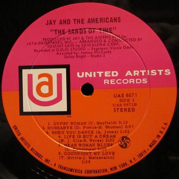 Jay & The Americans - Sands Of Time (Vinyl, LP, Album) Good Plus (G+) / Good (G)