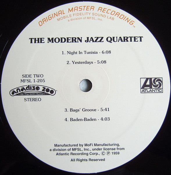 The Modern Jazz Quartet - The Modern Jazz Quartet (Vinyl, LP, Album, Limited Edition, Numbered, Reissue, Remastered, Special Edition, Stereo) Very Good Plus (VG+) / Very Good Plus (VG+)