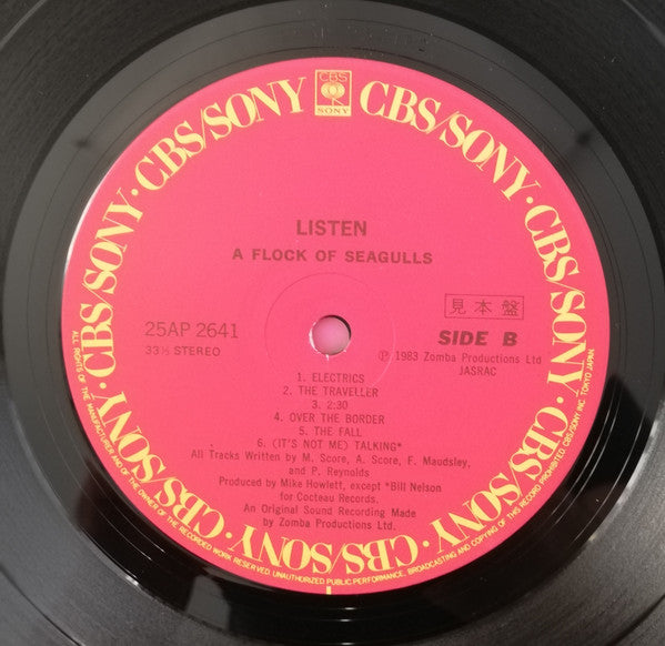 A Flock Of Seagulls - Listen (Vinyl, LP, Album, Promo) Mint (M) / Mint (M)
