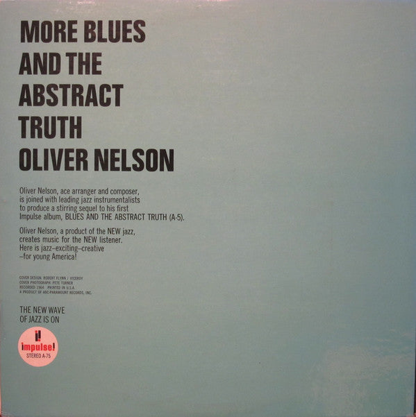 Oliver Nelson - More Blues And The Abstract Truth (Vinyl, LP, Album, Stereo) Very Good (VG) / Very Good Plus (VG+)