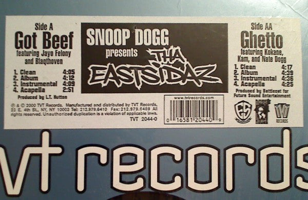 Tha Eastsidaz - Got Beef / Ghetto (Vinyl, 12") Very Good (VG) / Very Good (VG)