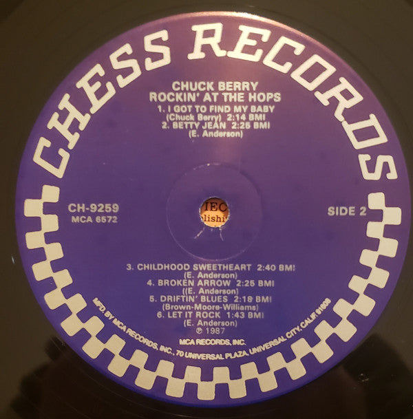 Chuck Berry - Rockin' At The Hops (Vinyl, LP, Album, Reissue, Stereo) Very Good Plus (VG+) / Very Good Plus (VG+)