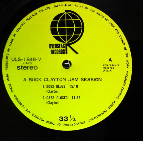Buck Clayton - A Buck Clayton Jam Session (Vinyl, LP, Reissue, Stereo) Very Good Plus (VG+) / Good Plus (G+)