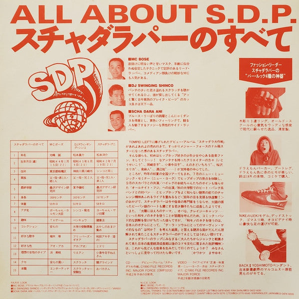 Scha Dara Parr - スチャダラパーのテーマPT.2 /  N.I.C.E GUY ～1991 Nice GUY'S REMIX～ (Vinyl, 12", 33 ⅓ RPM, Single, Stereo) Near Mint (NM or M-) / Near Mint (NM or M-)