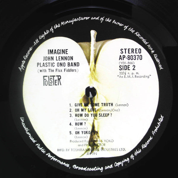 John Lennon - Imagine (Vinyl, LP, Album, Reissue) Very Good Plus (VG+) / Very Good (VG)