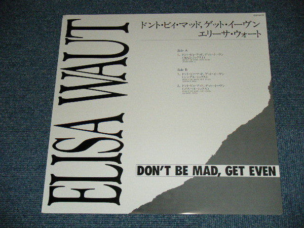 Elisa Waut - Don't Be Mad, Get Even (Vinyl, 12", 45 RPM, Maxi-Single, Promo) Near Mint (NM or M-) / Near Mint (NM or M-)