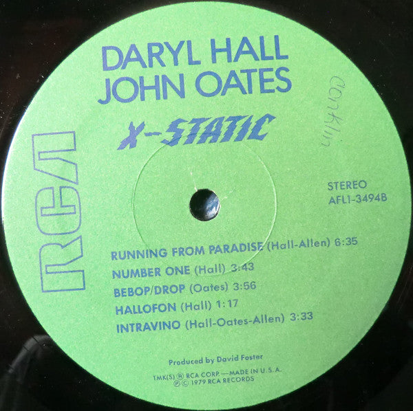 Daryl Hall & John Oates - X-Static (Vinyl, LP, Album, Stereo) Very Good (VG) / Very Good (VG)