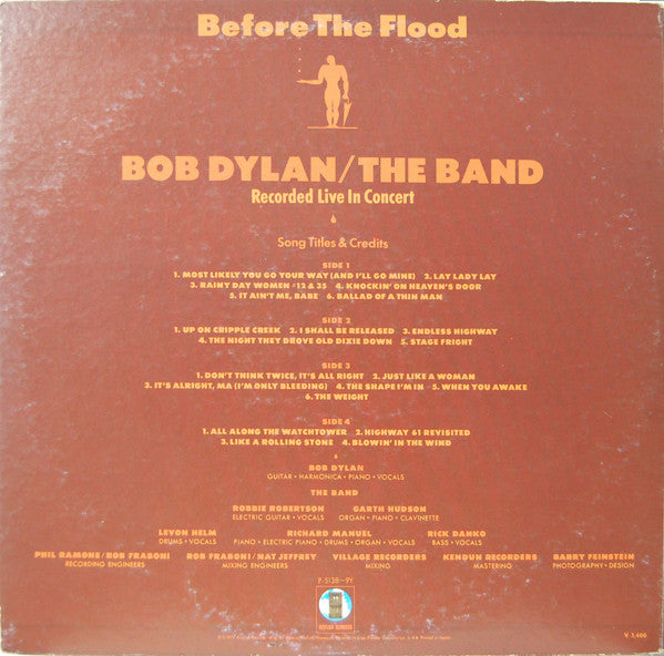 Bob Dylan - Before The Flood (2xVinyl, LP, Album) Very Good Plus (VG+) / Very Good Plus (VG+)