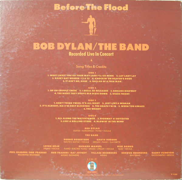 Bob Dylan - Before The Flood (Vinyl, LP, Album)
