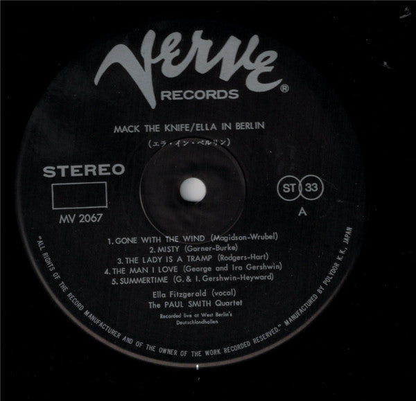 Ella Fitzgerald - Mack The Knife・Ella In Berlin (Vinyl, LP, Album, ...