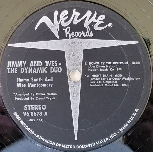 Jimmy Smith - Jimmy & Wes - The Dynamic Duo (Vinyl, LP, Album, Stereo) Very Good Plus (VG+) / Very Good Plus (VG+)