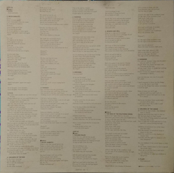 Black Sabbath - Live Evil (2xVinyl, LP, Album, Promo) Near Mint (NM or M-) / Very Good Plus (VG+)
