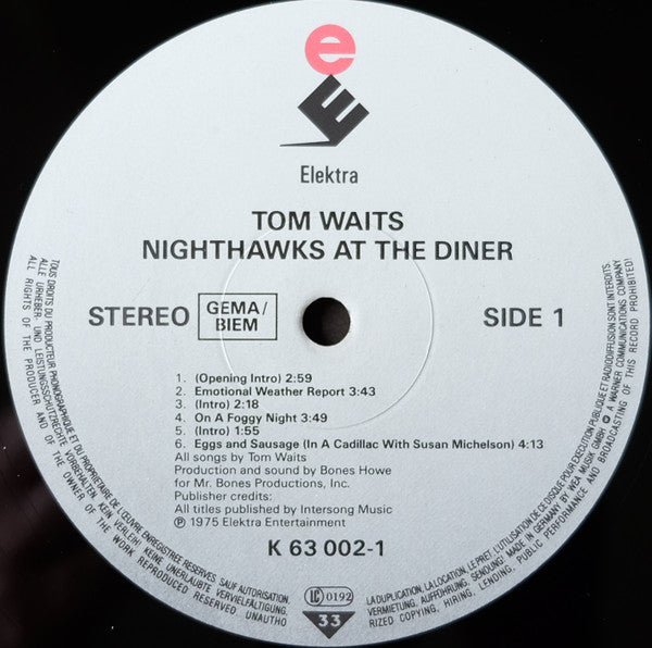 Tom Waits - Nighthawks At The Diner (2xVinyl, LP, Album, Reissue) Very Good Plus (VG+) / Very Good Plus (VG+)