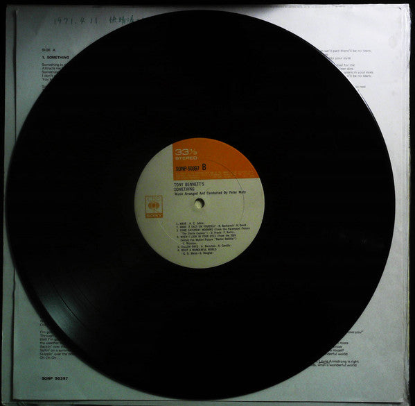 Tony Bennett - Tony Bennett's Something (Vinyl, LP, Album) Very Good Plus (VG+) / Very Good Plus (VG+)