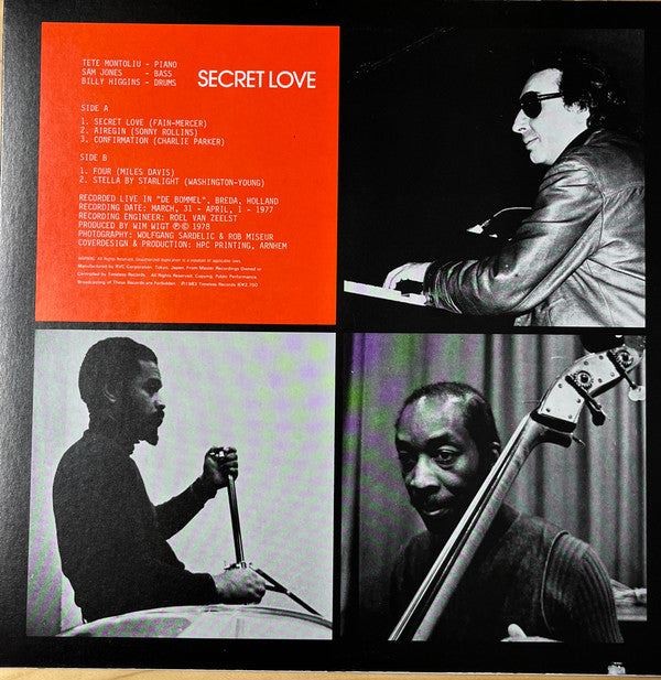 Tete Montoliu Trio - Secret Love (Vinyl, LP, Album, Stereo) Very Good Plus (VG+) / Very Good Plus (VG+)