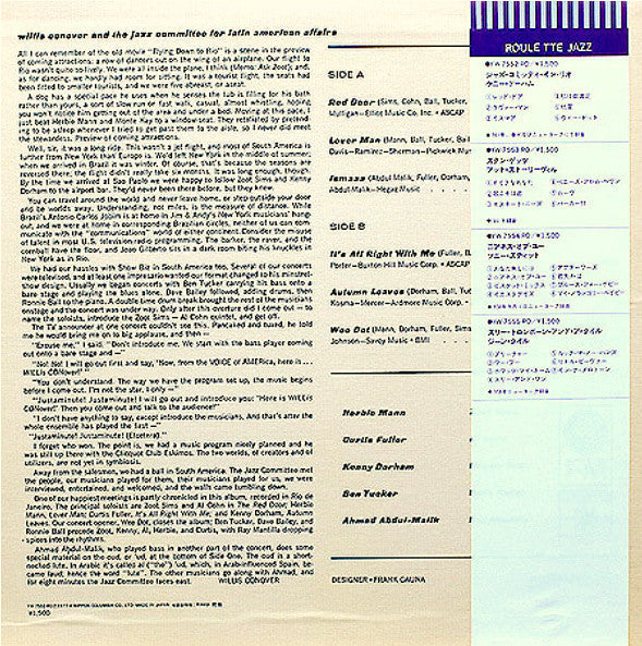 Willis Conover - Jazz Committee For Latin American Affairs (Vinyl, ...