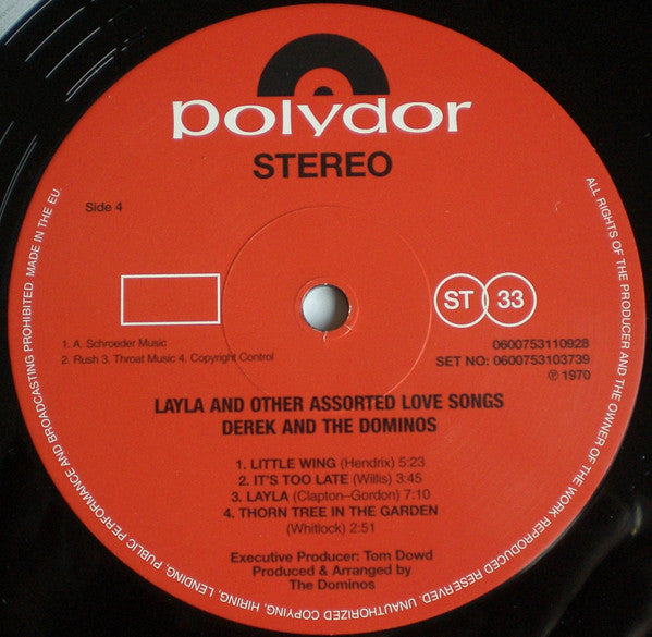 Derek & The Dominos - Layla And Other Assorted Love Songs (2xVinyl, LP, Album, Reissue, Remastered, Stereo) Near Mint (NM or M-) / Near Mint (NM or M-)