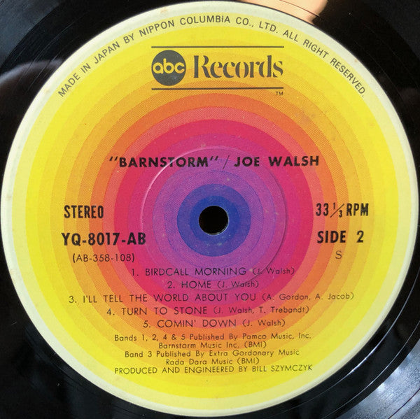 Joe Walsh - Barnstorm (Vinyl, LP, Album, Reissue) Very Good Plus (VG+) / Very Good Plus (VG+)