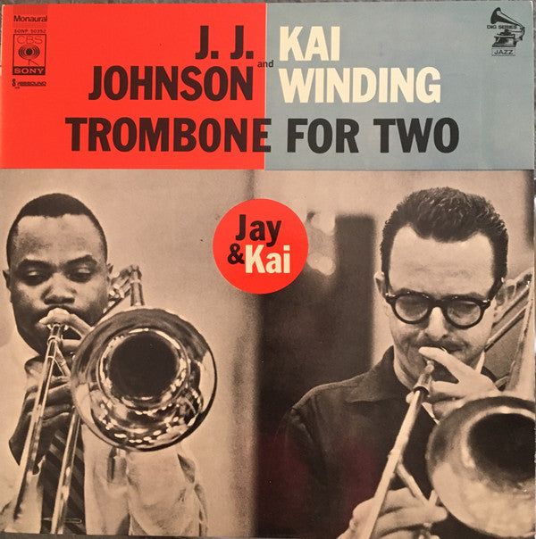 J.J. Johnson - Trombone For Two (Vinyl, LP, Album, Mono) Very Good Plus (VG+) / Very Good Plus (VG+)