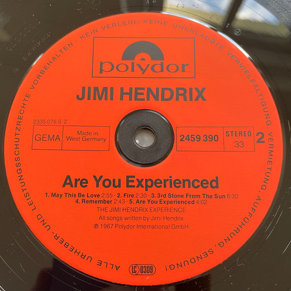 The Jimi Hendrix Experience - Are You Experienced (Vinyl, LP, Album, Stereo) Near Mint (NM or M-) / Good Plus (G+)