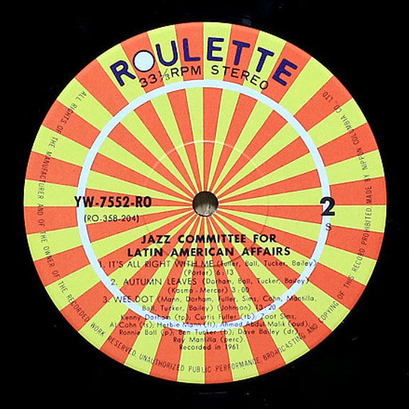 Willis Conover - Jazz Committee For Latin American Affairs (Vinyl, ...