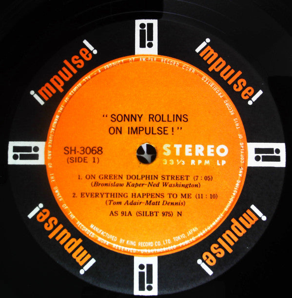 Sonny Rollins - On Impulse! (Vinyl, LP, Album, Stereo) Very Good (VG) / Very Good Plus (VG+)