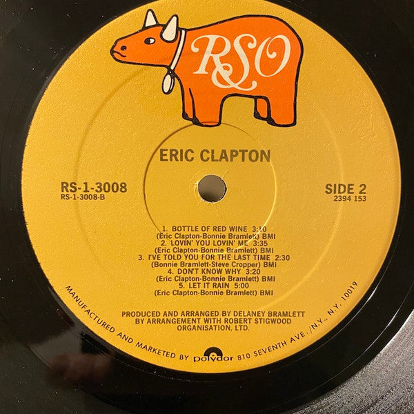 Eric Clapton - Eric Clapton (Vinyl, LP, Album, Reissue) Very Good Plus (VG+) / Very Good Plus (VG+)