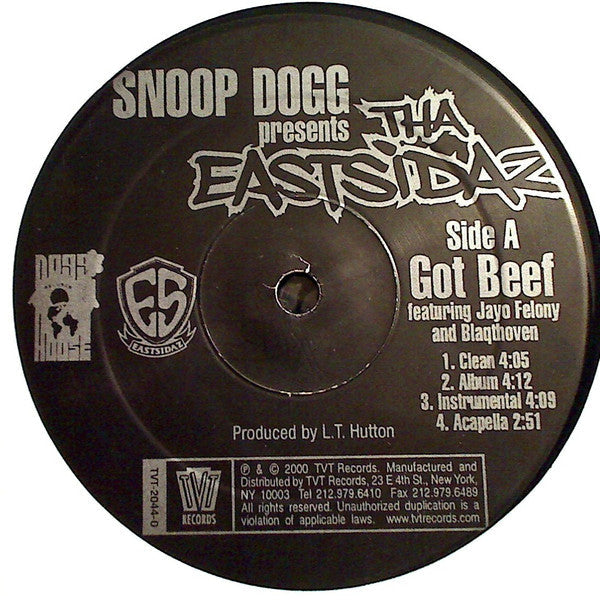 Tha Eastsidaz - Got Beef / Ghetto (Vinyl, 12") Very Good (VG) / Very Good (VG)