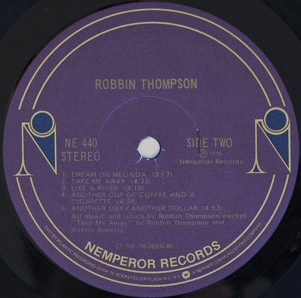 Robbin Thompson - Robbin Thompson (Vinyl, LP, Album) Very Good Plus (VG+) / Very Good Plus (VG+)