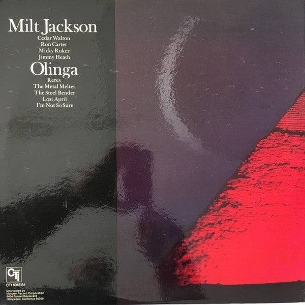 Milt Jackson - Olinga (Vinyl, LP, Album) Very Good (VG) / Very Good Plus (VG+)