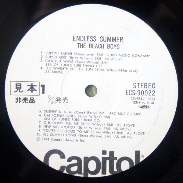 The Beach Boys - Endless Summer = ベスト20 / 終わりなき夏 (Vinyl, LP, Compilation, Promo) Very Good Plus (VG+) / Good Plus (G+)