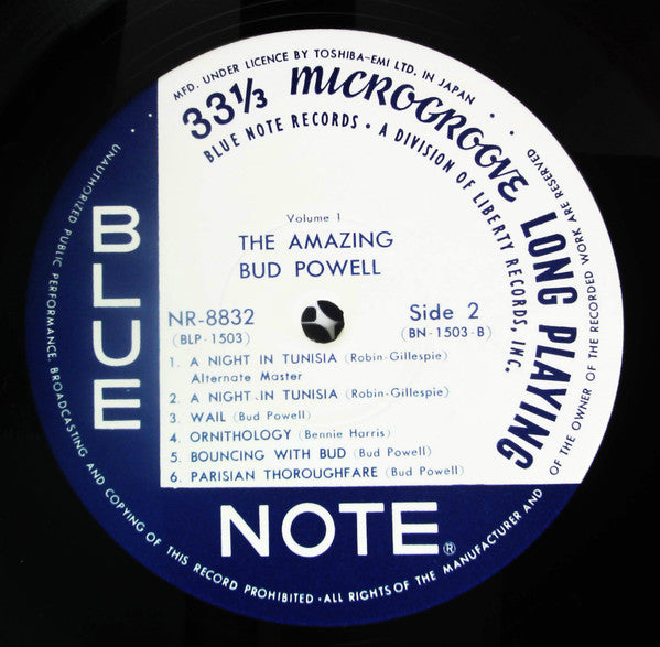 Bud Powell - The Amazing Bud Powell, Volume 1 (Vinyl, LP, Album, Reissue, Mono) Very Good Plus (VG+) / Very Good (VG)