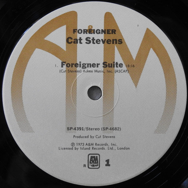 Cat Stevens - Foreigner (Vinyl, LP, Album, Reissue, Stereo) Near Mint (NM or M-) / Very Good Plus (VG+)