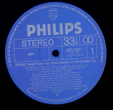 Lionel Hampton And His All-Star Alumni Big Band - At Newport '78 (Vinyl, LP, Stereo) Very Good (VG) / Very Good (VG)