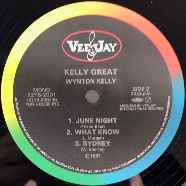 Wynton Kelly - Kelly Great (Vinyl, LP, Album, Reissue, Remastered, Mono) Near Mint (NM or M-) / Very Good Plus (VG+)
