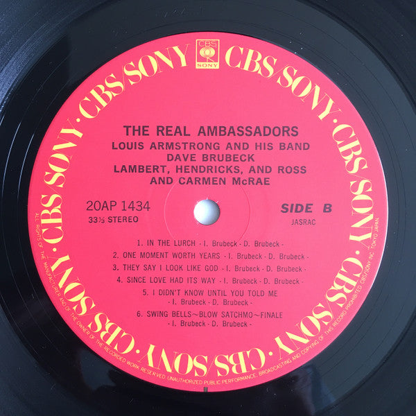 Louis Armstrong And His Band - The Real Ambassadors (Vinyl, LP, Album, Reissue, Stereo) Very Good (VG) / Good Plus (G+)