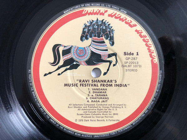 Ravi Shankar - Ravi Shankar's Music Festival From India (Vinyl, LP, Album) Very Good Plus (VG+) / Very Good Plus (VG+)