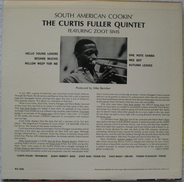 Curtis Fuller's Quintet - South American Cookin' (Vinyl, LP, Album, Reissue, Stereo) Very Good Plus (VG+) / Very Good Plus (VG+)