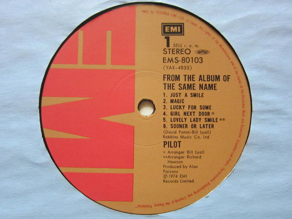 Pilot - From The Album Of The Same Name (Vinyl, LP, Album)