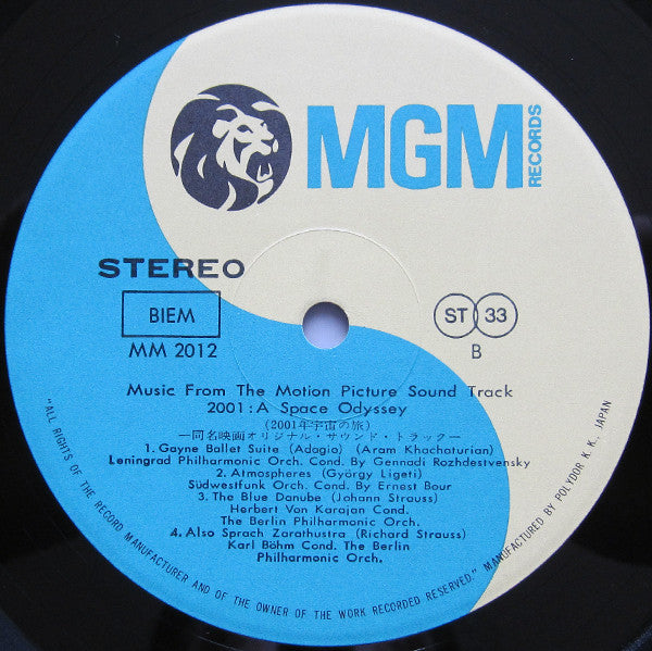 Various - 2001 - A Space Odyssey (Music From The Motion Picture Soundtrack) (Vinyl, LP, Album) Very Good Plus (VG+) / Good Plus (G+)