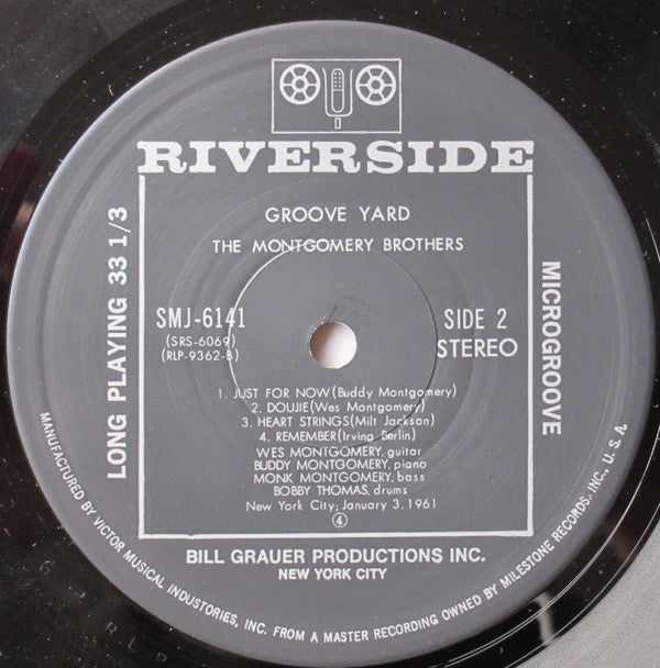 The Montgomery Brothers - Groove Yard (Vinyl, LP, Album, Reissue, Stereo) Very Good (VG) / Very Good (VG)