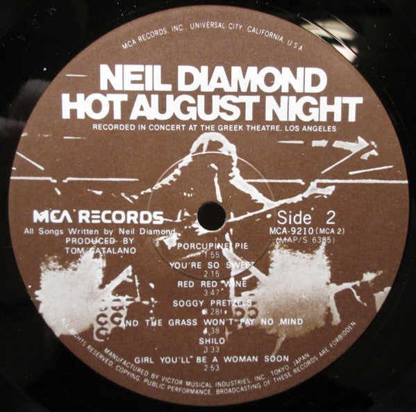 Neil Diamond - Hot August Night (2xVinyl, LP) Very Good Plus (VG+) / Very Good Plus (VG+)