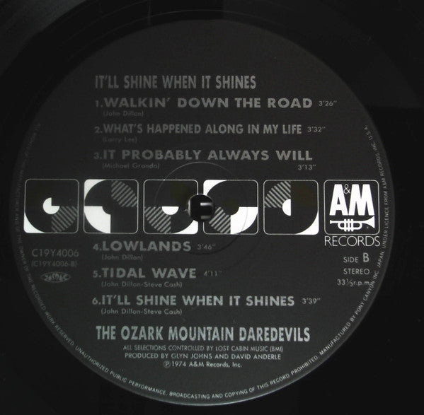 The Ozark Mountain Daredevils - It'll Shine When It Shines (Vinyl, LP, Album, Limited Edition, Repress) Very Good Plus (VG+) / Very Good Plus (VG+)