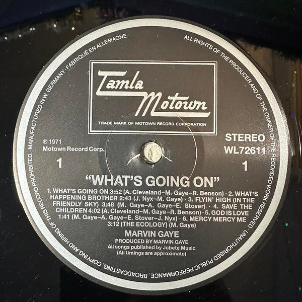 Marvin Gaye - What's Going On (Vinyl, LP, Album, Reissue) Very Good (VG) / Near Mint (NM or M-)