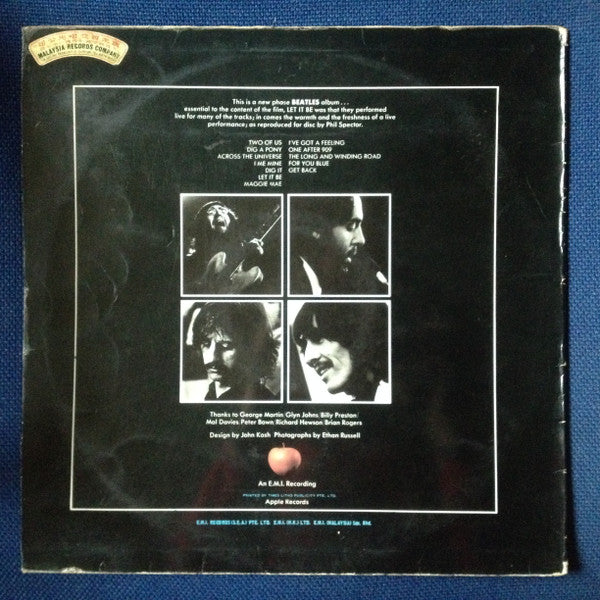 The Beatles - Let It Be (Vinyl, LP, Album) Very Good (VG) / Very Good (VG)
