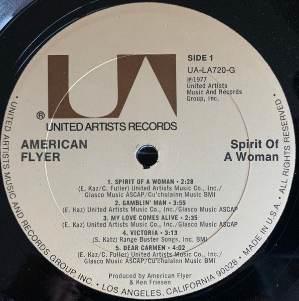 American Flyer - Spirit Of A Woman (Vinyl, LP, Album)