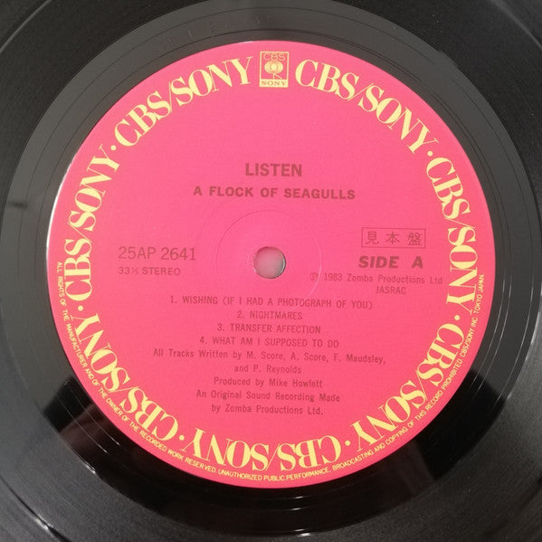 A Flock Of Seagulls - Listen (Vinyl, LP, Album, Promo) Mint (M) / Mint (M)